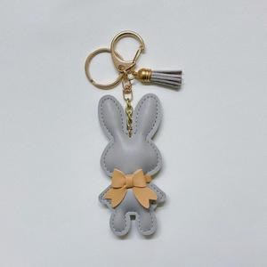 Cute <b>Easter</b> Bunny Leather Keychain <b>Bag</b> Charm Soft Rabbit Pendant Phone Strap Car Accessory Gift for Women and Girls - Product Image 5