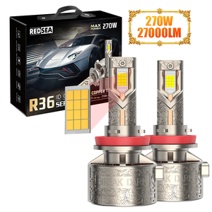 Redsea X23 công suất cao 270W 27000lm 6500K H11 9005 9006 9012 Đèn pha <span class=keywords><strong>LED</strong></span> bóng đèn <span class=keywords><strong>H4</strong></span> H7 H11 H13 <span class=keywords><strong>Led</strong></span> Đèn Pha cho xe ô tô tự động - Product Image 1
