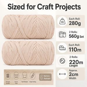 Panier de rangement pour chaussons tricotés à la main, 200G, grand format, élastique, motif teint, avec fil mélangé, pour coussin au crochet et sac de matériel DIY - Product Image 3