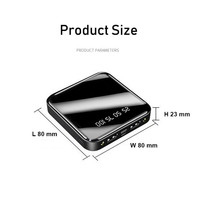 Vente d'usine Banque d'alimentation portable mini 10000mAh 2 ports USB Interface d'entrée Micro USB Échantillon gratuit disponible Chargeur de téléphone portable