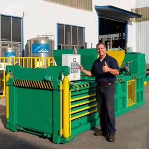 Автоматический гидравлический пресс для утилизации макулатуры, пластика и мусора, пресс-подборщик для картона, машина для переработки отходов - Product Image 1