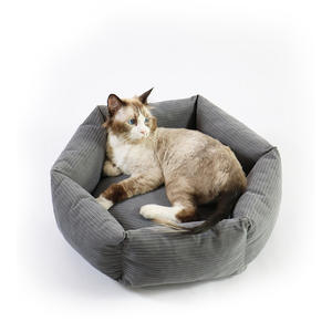 Venta al por mayor de fábrica, cama Hexagonal lavable extraíble para perros, cama de pana para gatos, alfombrilla para mascotas, alfombrilla para perros - Product Image 1