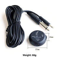 Adeline AD-35 Capteur de contact piézoélectrique en métal sans perçage pour guitare, ukulélé, violon, guzheng, erhu, kalimba