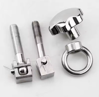 Ensemble de bagues de suspension pour trappe à pression en acier inoxydable 304, boucle lâche, boulon de blocage de bride, boulons à œil de levage en acier inoxydable M6 M10 M12 M16