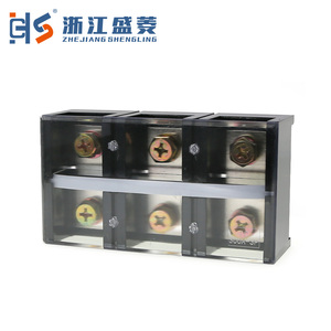 TC-3003 CZLS 2P/4P bariyer Terminal bloğu bakalit 1-5 AWG 100A yüksek akım bakır temas vida bağlantısı endüstriyel kullanım - Product Image 4