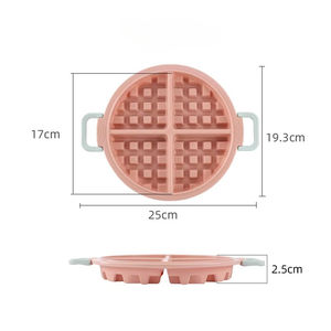 Hot Sale Wholesale Customize BPA Free Non-Stick Silicone Waffle Maker Baking <b>Tray</b> Mold Silicone Waffle Mold - Product Image 6