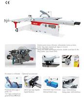 Scie à table coulissante industrielle professionnelle Sega350, robuste, pour le travail du bois, scie de haute qualité, automatique