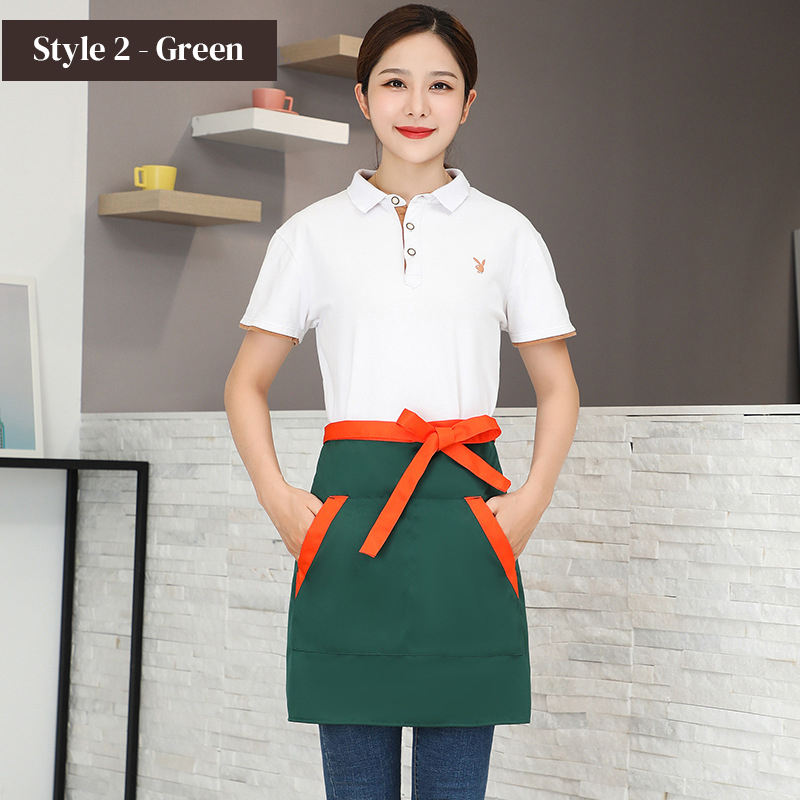 Green [slanted insert style] small apron
