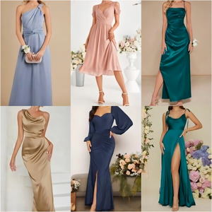 Soldes Exceptionnelles Vêtements Femme : Robes d'Été Styles Mixtes Adultes, Surstock en Gros, Sans Marque, Modèle QZ-061, Coton/Polyester - Product Image 4