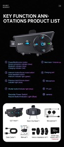 Q27 Off-road Motorcycle Helmet Bluetooth Headphones with Dashcam 120&deg; Camera 720P Video Intercom Earphone Support Phone OTG Tool - Product Image 6