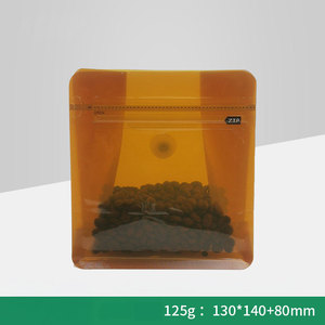 Bolsa para Granos de Café con Fondo Plano y Sellado de 8 Lados, Impresión Personalizada, Bolsa Transparente Colorida con Válvula y Cierre, MOQ Bajo - Product Image 6