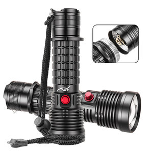 Vàng + trắng màu sắc bền lặn Torch Led đèn pin dưới nước không thấm nước có thể sạc lại Scuba ánh sáng - Product Image 1