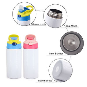 350Ml 12Oz Maker Acero inoxidable Doble pared Recto Niños Sublimación Vaso en blanco con sublimación de paja - Product Image 3