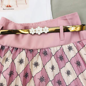 2023 estate bambini piccoli tre pezzi ragazze in stile africano vestiti carini Design unico set di abbigliamento per ragazze di fiori con cintura - Product Image 6