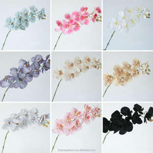 Orchidée Orchidée Résine Guirlande Plantes Fleurs Artificielles <span class=keywords><strong>D</strong></span>écoratives Silicone PU pour la Saint-Valentin Thanksgiving Fête Des Mères - Product Image 5