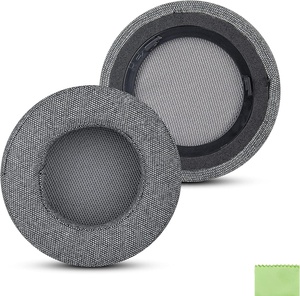 Almohadillas de repuesto de lino cómodas para auriculares <span class=keywords><strong>Corsair</strong></span> <span class=keywords><strong>Virtuoso</strong></span> RGB, <span class=keywords><strong>Virtuoso</strong></span> RGB Wireless SE, <span class=keywords><strong>Virtuoso</strong></span> RGB Wireless XT - Product Image 2