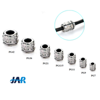 JAR PG Type IP68 Étanche Métallique Entrée de Câble Staninlees Acier 316L PG21 PG29 Presse-étoupe