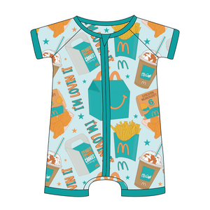 Pijama de Bambú para Niños RTS en Stock, Mono de Verano con Cierre Bidireccional, Transpirable y Absorbente de Sudor para Bebés - Product Image 1