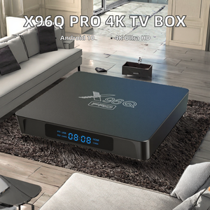 Nouvelle Box TV Android <span class=keywords><strong>X96Q</strong></span> Pro 2024 4K 1 Go RAM 8 Go ROM 2 Go 16 Go WiFi 2.4G Allwinner H313 Android 10.0 Smart Set-Top Box <span class=keywords><strong>IPTV</strong></span> - Product Image 2