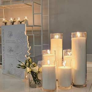 Nouvel an 2025 nouveautés naturel <span class=keywords><strong>blanc</strong></span> <span class=keywords><strong>noir</strong></span> couleur perlée bougie poudre sable cire pour la maison événement décoration de mariage - Product Image 3
