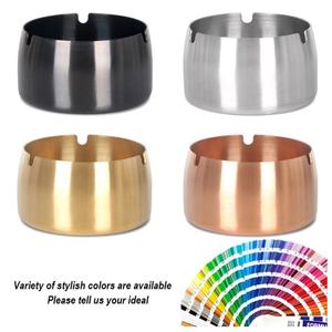 ที่เขี่ยบุหรี่สแตนเลสกันลมกันการตกสำหรับห้องนั่งเล่นโรงแรมโลโก้ส่วนตัวแบบคลาสสิก - Product Image 2