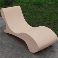 Chaise longue de piscine populaire en PE imperméable pour extérieur, transat de piscine
