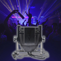 Projecteurs de scène LED COB haute puissance 200W avec porte-filtre - Blanc chaud DMX512 en aluminium pour utilisation en entrepôt