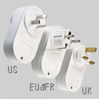 Interrupteurs à télécommande, normes EU, FR, US, UK, prise électrique en PVC, 433Mhz, AC220V, interrupteur intelligent 15A