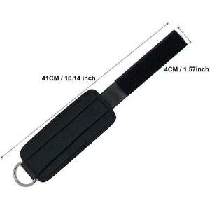 Adjustable Ankle Resistance <b>Band</b> Black 41cm Durable Fitness <b>Exercise</b> Accessory For Adults - Product Image 2