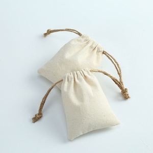 Promotional Recycle Organic Cotton Small Canvas <b>Fabric</b> Gift Drawstring Dust <b>Bag</b> Jewelry Packaging Pouch <b>Bags</b> - Product Image 4