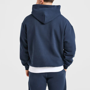 Sweat à capuche unisexe vintage de qualité supérieure, coupe classique, streetwear d'hiver, avec poche, en molleton bouclette, coton lourd écologique - Product Image 2