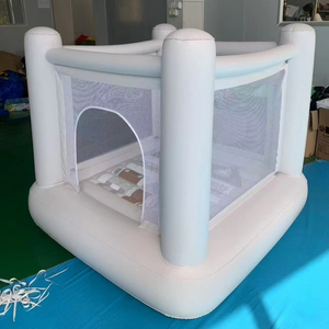 Casa de juegos para niños inalámbrica silenciosa hermética Blanca todo en uno Mini puente que rebota Castillo de rebote inflable Venta - Product Image 1