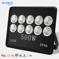 Lampu Sorot Stadion LED 100W 150W 200W 300W IP65 Aluminium Die-cast untuk Penerangan Lapangan Olahraga Luar Ruangan 100lm/w Lampu Tiang Tinggi