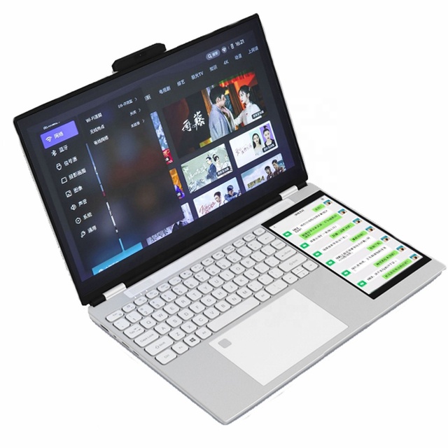 Factory Direct Sale OEM Double Screen Notebook Intel N150 16GB RAM 128GB 256GB 512GB 1TB SSD Type c Touch Dual Screen Laptop