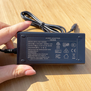 12V 3A Power Adapter DC Output 36W US Plug Black for <b>TV</b> Monitor Charging - Product Image 4