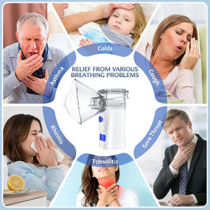 Mesin <span class=keywords><strong>Nebulizer</strong></span> <span class=keywords><strong>Mini</strong></span> Genggam untuk Dewasa dan Anak-Anak dengan Fungsi Pembersihan Otomatis, Dapat Diisi Ulang via USB, Kebisingan Rendah 50dB, Cocok untuk Perjalanan dan Rumah - Product Image 5