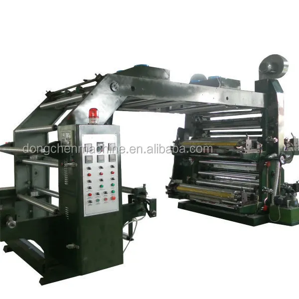 High speed 4 colors Plastic Bags Flexo Press Printing Machine Roll to Roll