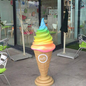 Fornitore della cina negozio di arte ornamenti decorazione gigante cono gelato scultura - Product Image 1