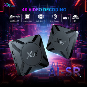Boîtier TV Android 14.0 X96 M300 Amlogic S905X5M de qualité supérieure 2026, puissant, 8K, avec Bluetooth, streaming 4K*2K UHD et lecture multimédia Ultra <span class=keywords><strong>HD</strong></span> - Product Image 2