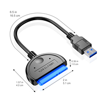 Convertisseur USB3.0 vers SATA en gros, adaptateur USB a compatible avec les SSD de 2,5 pouces