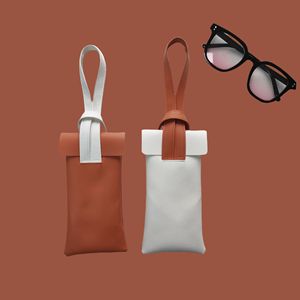 Tragbare Staubdichte Brillentasche für Damen Farbblockierung Kreative Brillenetuis Modische Tasche für Kurzsichtigkeits- und Sonnenbrillen-Aufbewahrung - Product Image 4