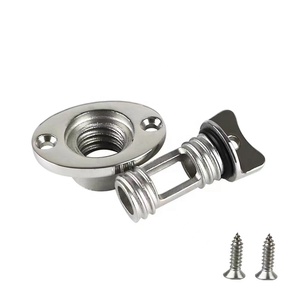 Tapón de Drenaje Ovalado de Acero Inoxidable 316 para Uso Marino, Compatible con Orificios Roscados de 1 Pulgada, para Barcos, Kayaks, Dingis, Canoas, Yates, Accesorios de Hardware Náutico - Product Image 6