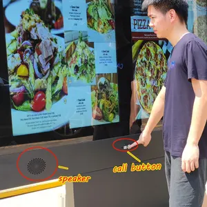 Máquina de venda ao ar livre, kiosk auto-serviço exibição chão standing android interior totem anúncio exibição digital