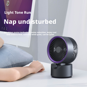 Mini Ventilador de Turbina Pequeño y Potente, Oscilación Automática, Ajuste USB para Escritorios de Oficina - Product Image 4