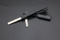Clé vierge pliable intelligente avec lame en laiton et coque PC ABS, clé de secours pour serrure de porte à empreinte digitale