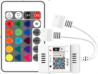 Télécommande 5V-24V pour Bande LED RGB RGBW Dream Color Wifi/Bluetooth/IR/RF, Variateur de Luminosité pour Ruban LED