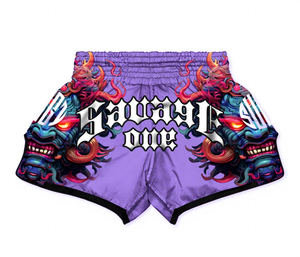 Pantalones Cortos de Muay Thai para Boxeo, Sublimados, Cintura Elástica, Secado Rápido, Ligeros, 100% Poliéster, para Entrenamiento de Artes Marciales, Unisex - Product Image 2