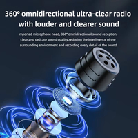 Microphone cravate sans fil double SE80, microphone cravate portable 2 micros avec réverbération pour l'enregistrement audio et vidéo en direct pour Tiok