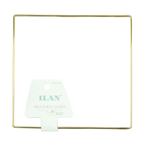 Anneau métallique carré ILAN 30 cm renforcé pour la fabrication de pompons - Product Image 1