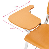 Chaise empilable en bois d'écriture de lecture d'étudiant de mobilier scolaire avec la chaise d'étudiant de Tablette